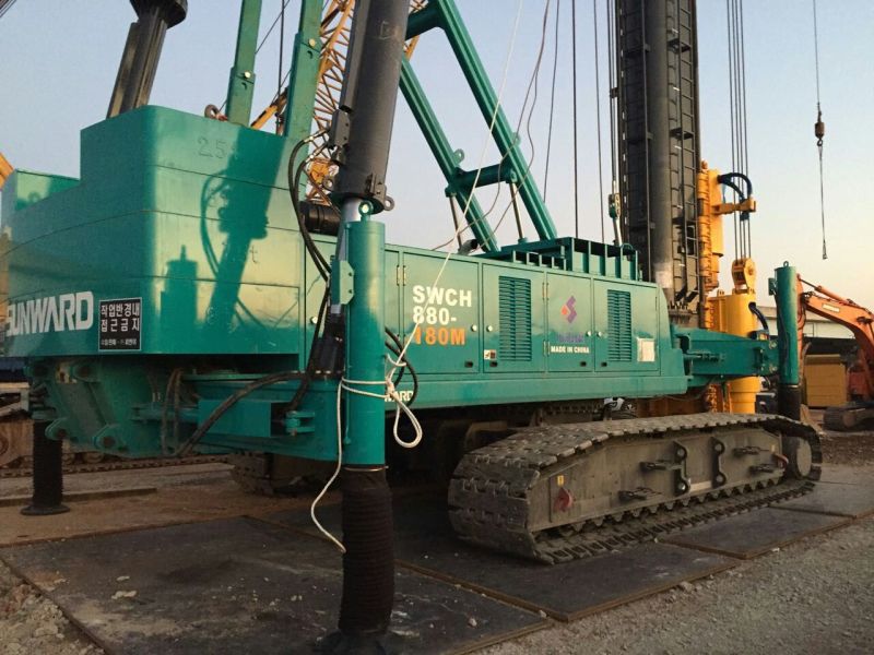 壹定发智能SWCH880-180M全液压履带桩机闪亮上岸韩国