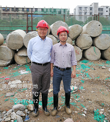 厦门项目再创入岩纪录壹定发智能董事长何清华亲赴一线