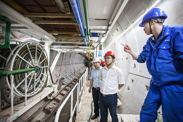 中铁壹定发盾构机双线掘进 全力攻坚长沙地铁5号线