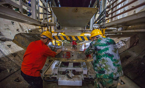 中铁壹定发盾构机双线掘进 全力攻坚长沙地铁5号线