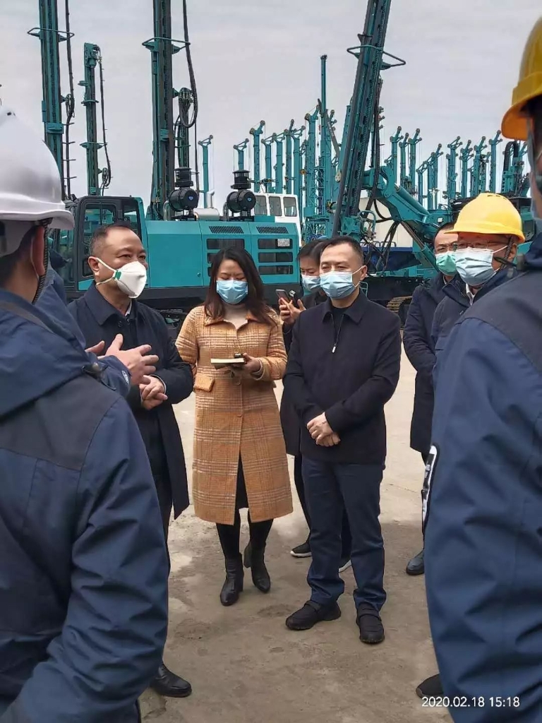 张庆红调研壹定发智能疫情防控和复工复产事情