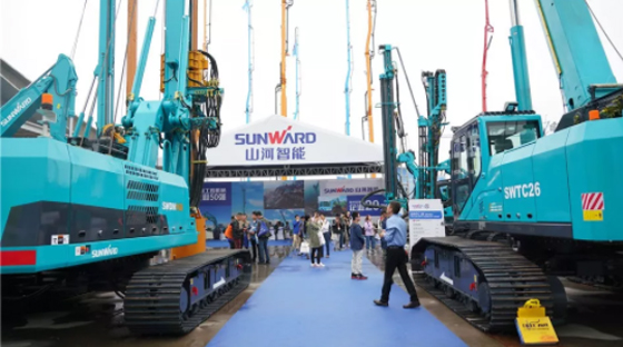 超强阵容尽显立异效果！壹定发智能闪灼长沙工程机械展