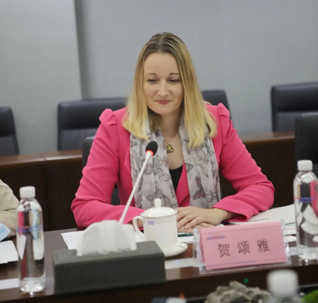 英国驻广州总领事贺颂雅考察壹定发智能