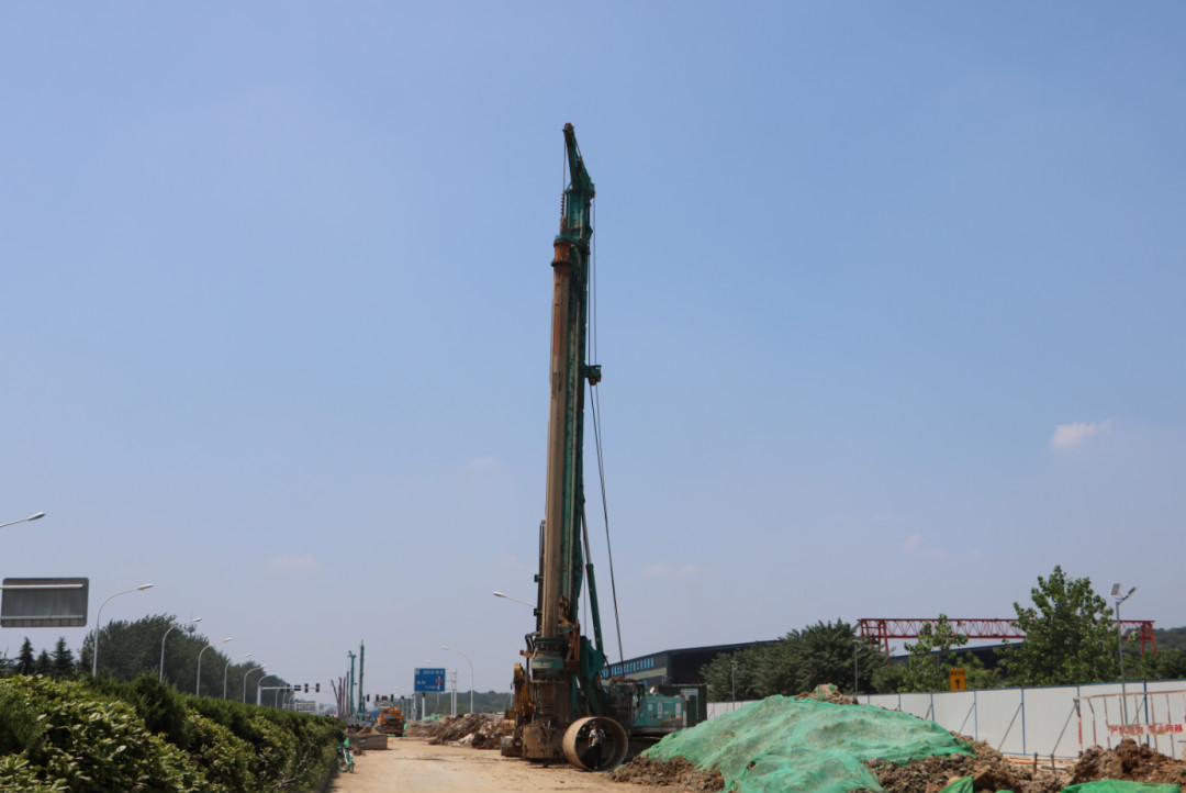 强悍体现赢青睐！壹定发智能360H旋挖钻助力南京312国道改扩建