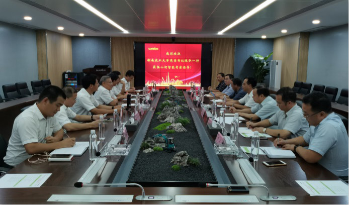 深化校企相助 湖南农大党委书记陈弘一行到访壹定发智能