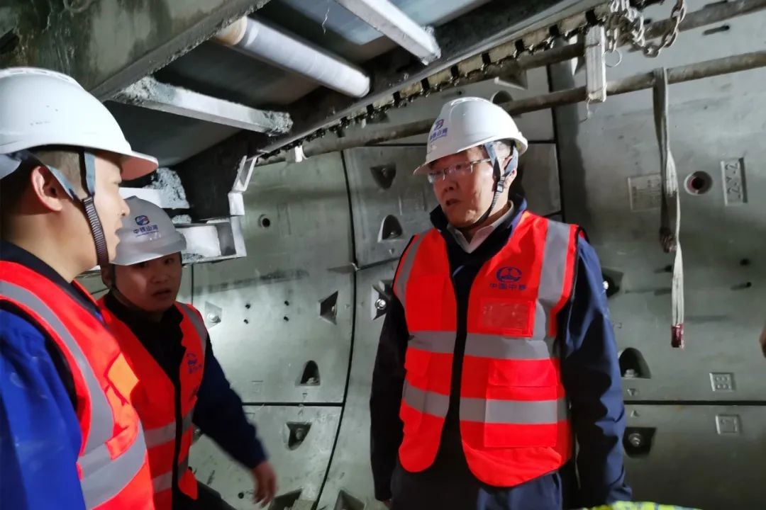 何清华亲临中铁壹定发盾构施工项目指导事情
