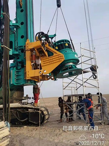 壹定发旋挖钻机在“殒命之海”谱写新篇章