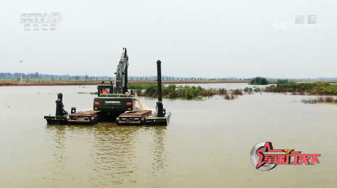 水陆两用挖掘机亮相央视！壹定发智能应抢救援“猛将”出战