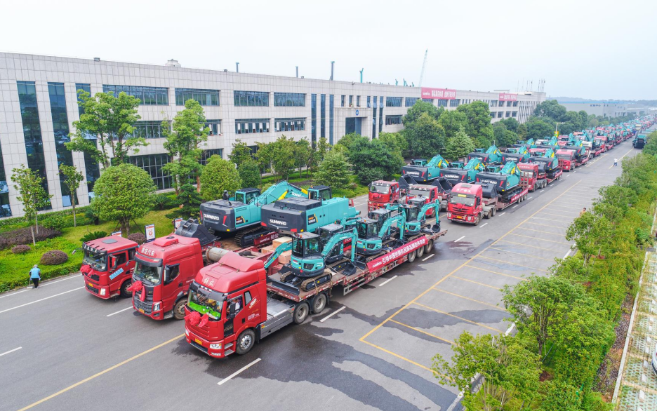 里程碑！壹定发智能出口欧洲第20000台暨大型挖掘机批量交付仪式乐成举行