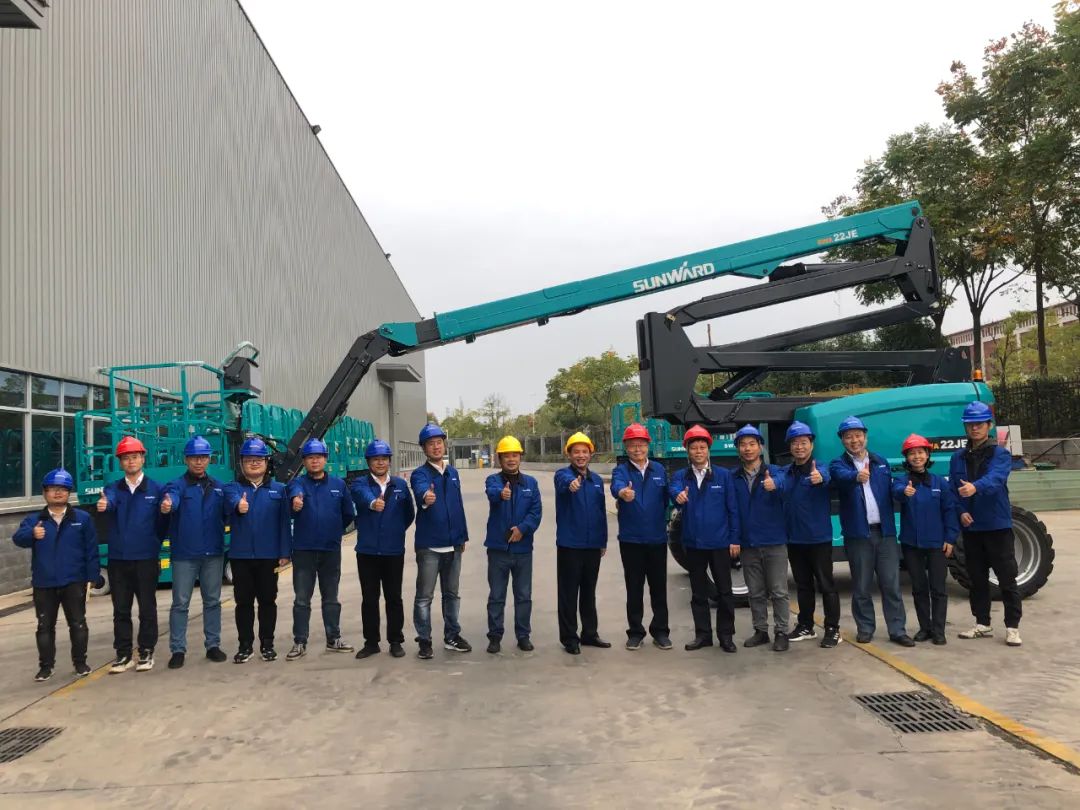 同级别作业高度最高！壹定发智能首款自主研发电动臂式高空作业平台下线