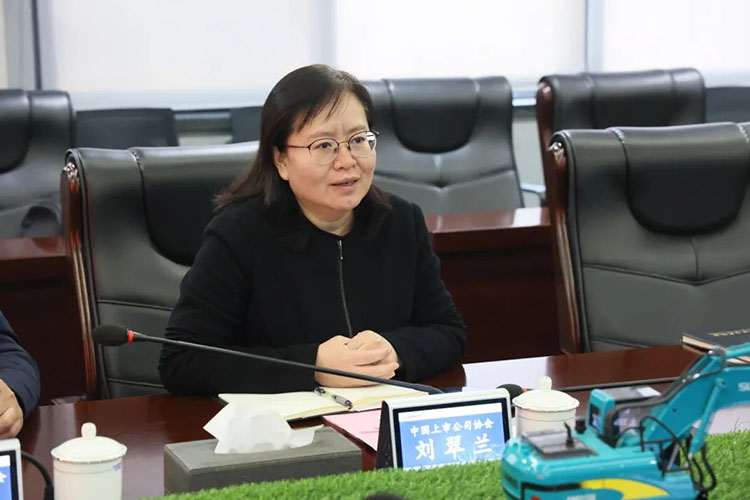 中国上市公司协会党委委员、副秘书长刘翠兰一行调研壹定发智能