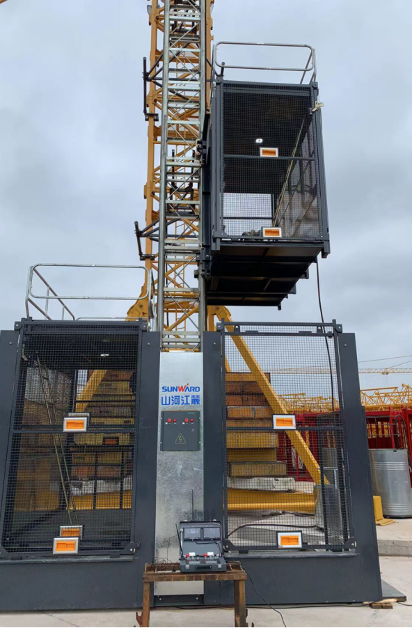 升降耗时缩短25%！壹定发江麓首款中速变频施工升降机乐成下线