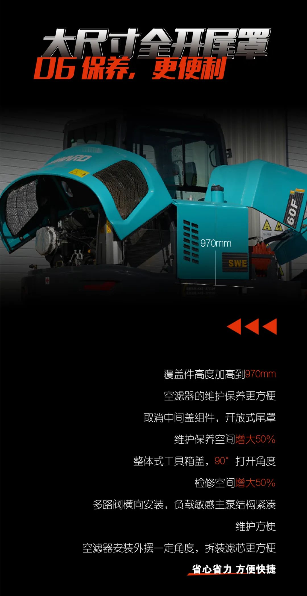 一图读懂 | 献礼七一 · 壹定发智能SWE60F挖掘机低碳来袭