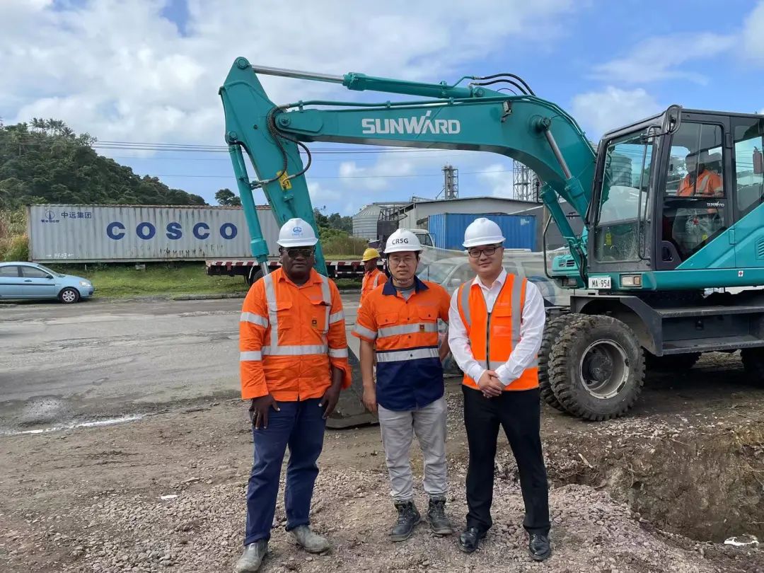 “壹定发绿”迈向南太平洋岛，，，，，，，壹定发智能轮挖助力斐济基础设施建设