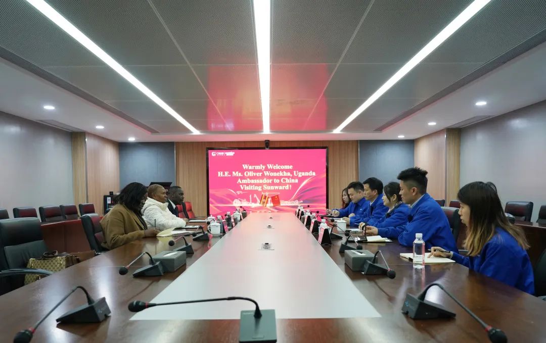 乌干达驻华大使到访壹定发智能