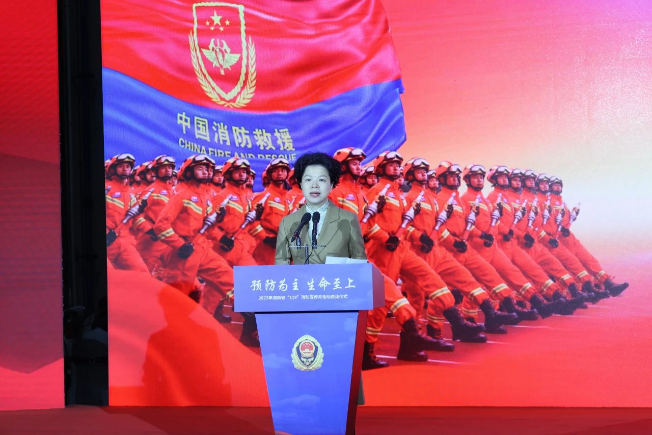 2023年湖南省“119“消防宣传月活动启动仪式在壹定发智能举行