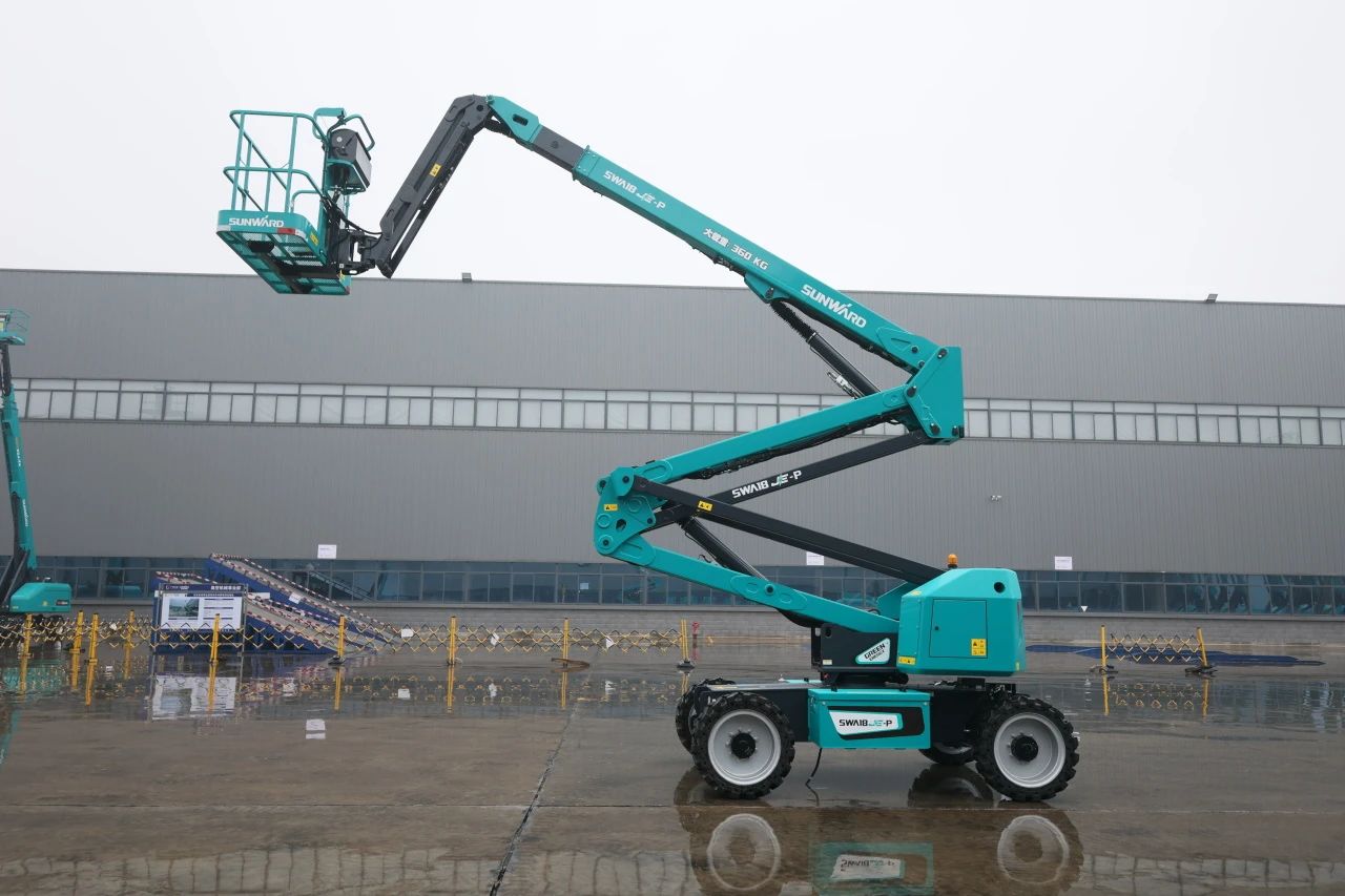 又双叒叕上新了！壹定发智能首款双载荷电动曲臂式高空作业平台顺遂下线