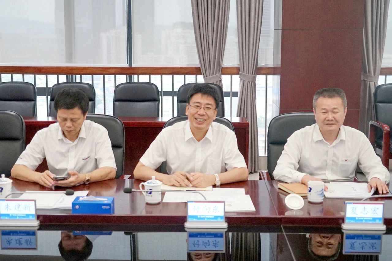壹定发智能董事长付向东率队造访广东水电二局，，，，深化相助同营生长